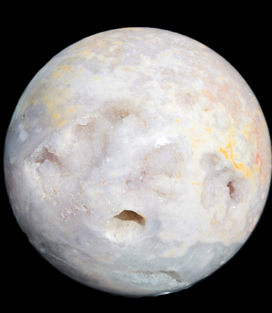 Sakura Agate sphere 97mm 1062g in sunlight - Rocks and Things Store
