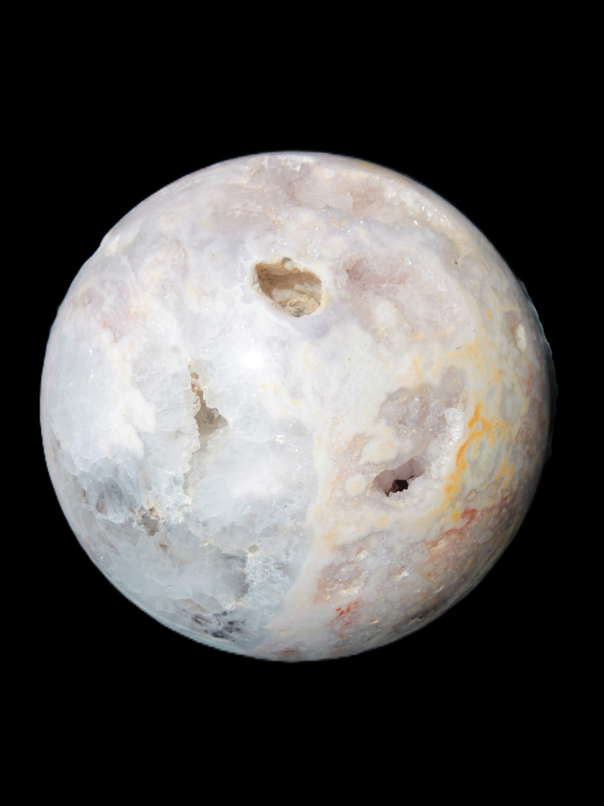 Sakura Agate sphere 97mm 1062g in sunlight - Rocks and Things Store