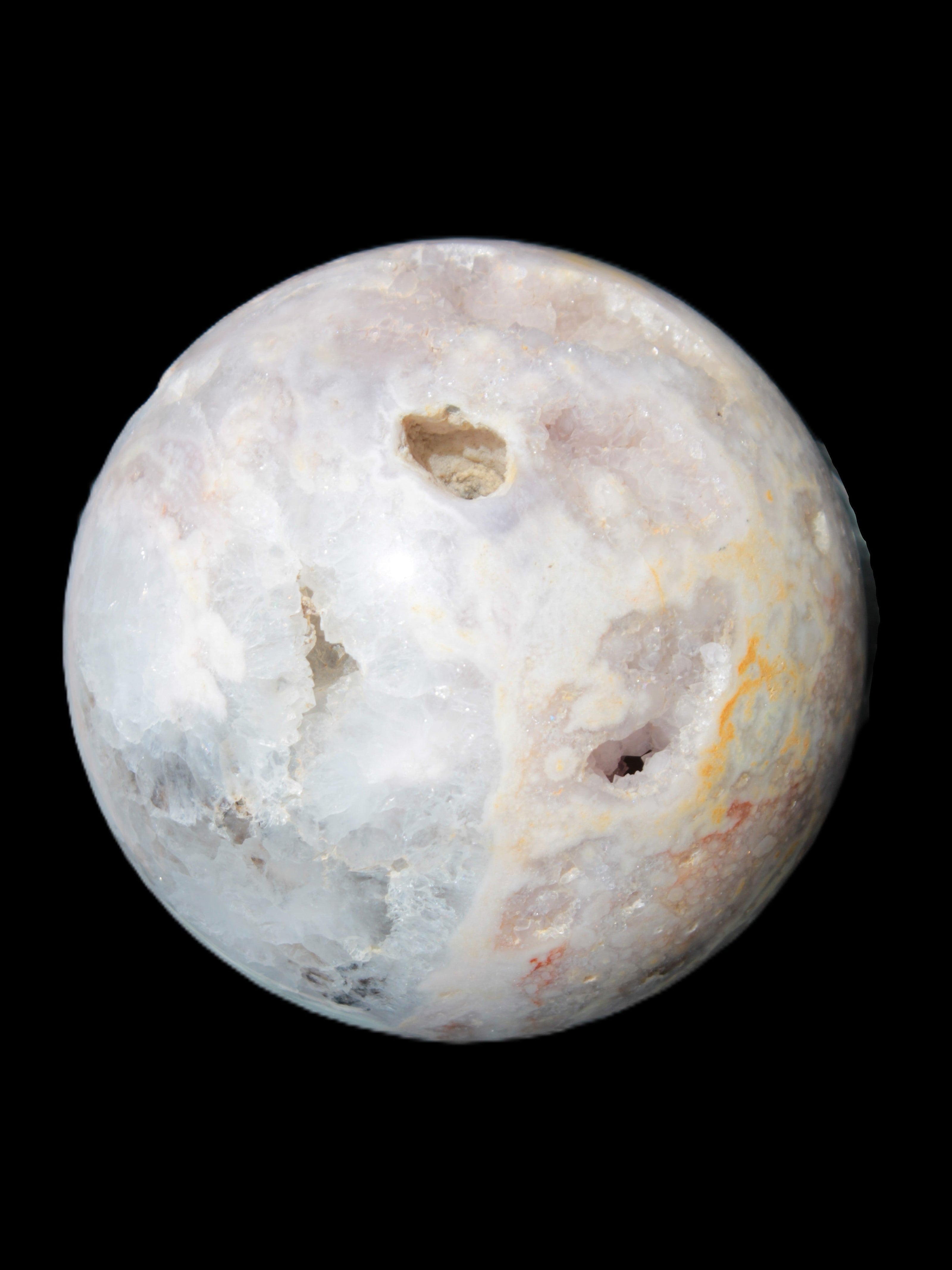 Sakura Agate sphere 97mm 1062g in sunlight - Rocks and Things Store