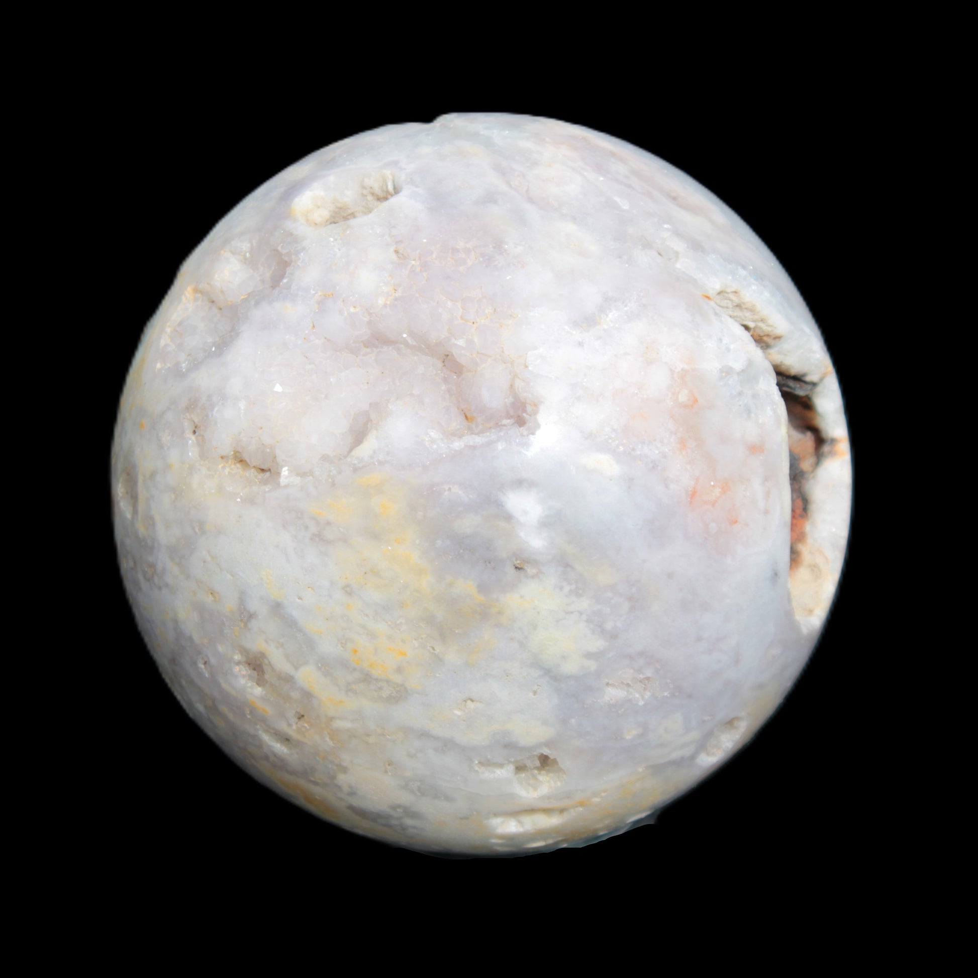 Sakura Agate sphere 97mm 1062g in sunlight - Rocks and Things Store
