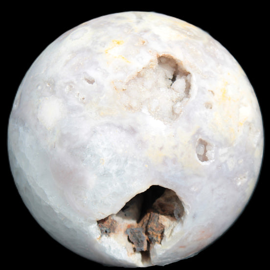 Sakura Agate sphere 97mm 1062g in sunlight - Rocks and Things Store