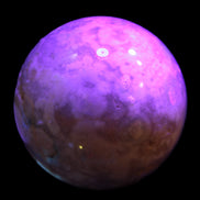 Sakura Agate sphere 104mm 1466g in UV light -Rocks and Things Store