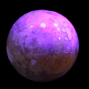 Sakura Agate sphere 104mm 1466g in UV light -Rocks and Things Store