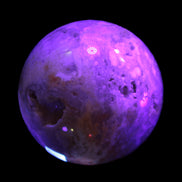 Sakura Agate sphere 104mm 1466g in UV light -Rocks and Things Store