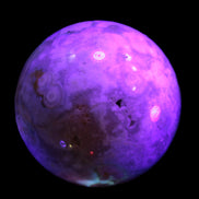 Sakura Agate sphere 104mm 1466g in UV light -Rocks and Things Store