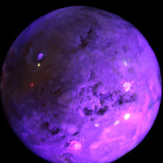 Sakura Agate sphere 104mm 1466g in UV light -Rocks and Things Store