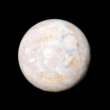 Sakura Agate sphere 104mm 1466g in sunlight - Rocks and Things Store