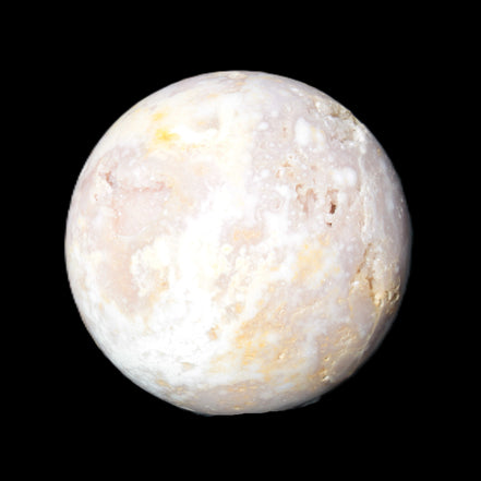 Sakura Agate sphere 104mm 1466g in sunlight - Rocks and Things Store