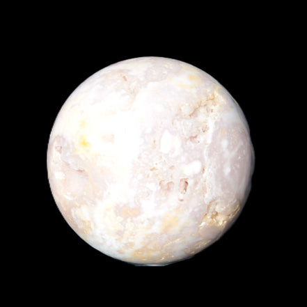 Sakura Agate sphere 104mm 1466g in sunlight - Rocks and Things Store