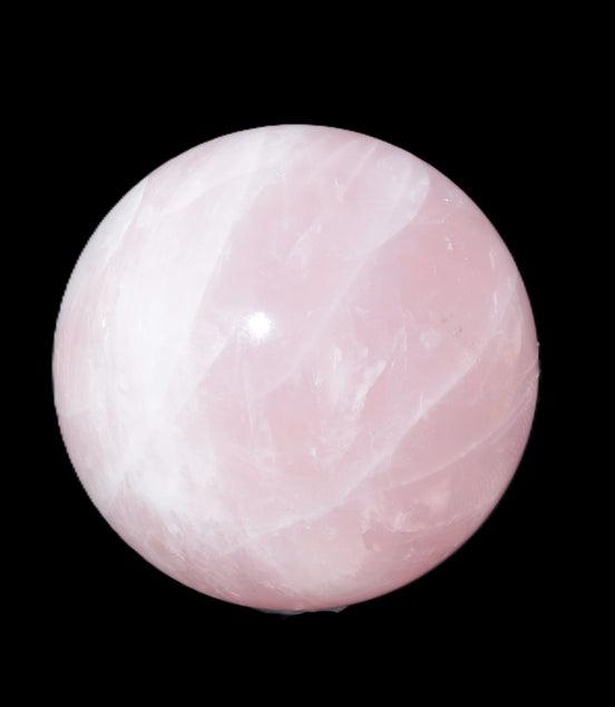 Huge Rose Quartz sphere 159mm 5560g Rocks and Things Store