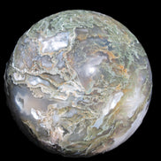 Moss Agate sphere 113mm 1878g in sunlight - Rocks and Things Store