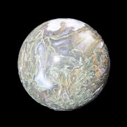 Moss Agate sphere 113mm 1878g in sunlight - Rocks and Things Store