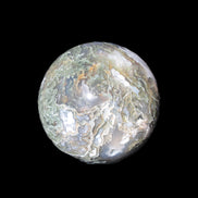 Moss Agate sphere 113mm 1878g in sunlight - Rocks and Things Store