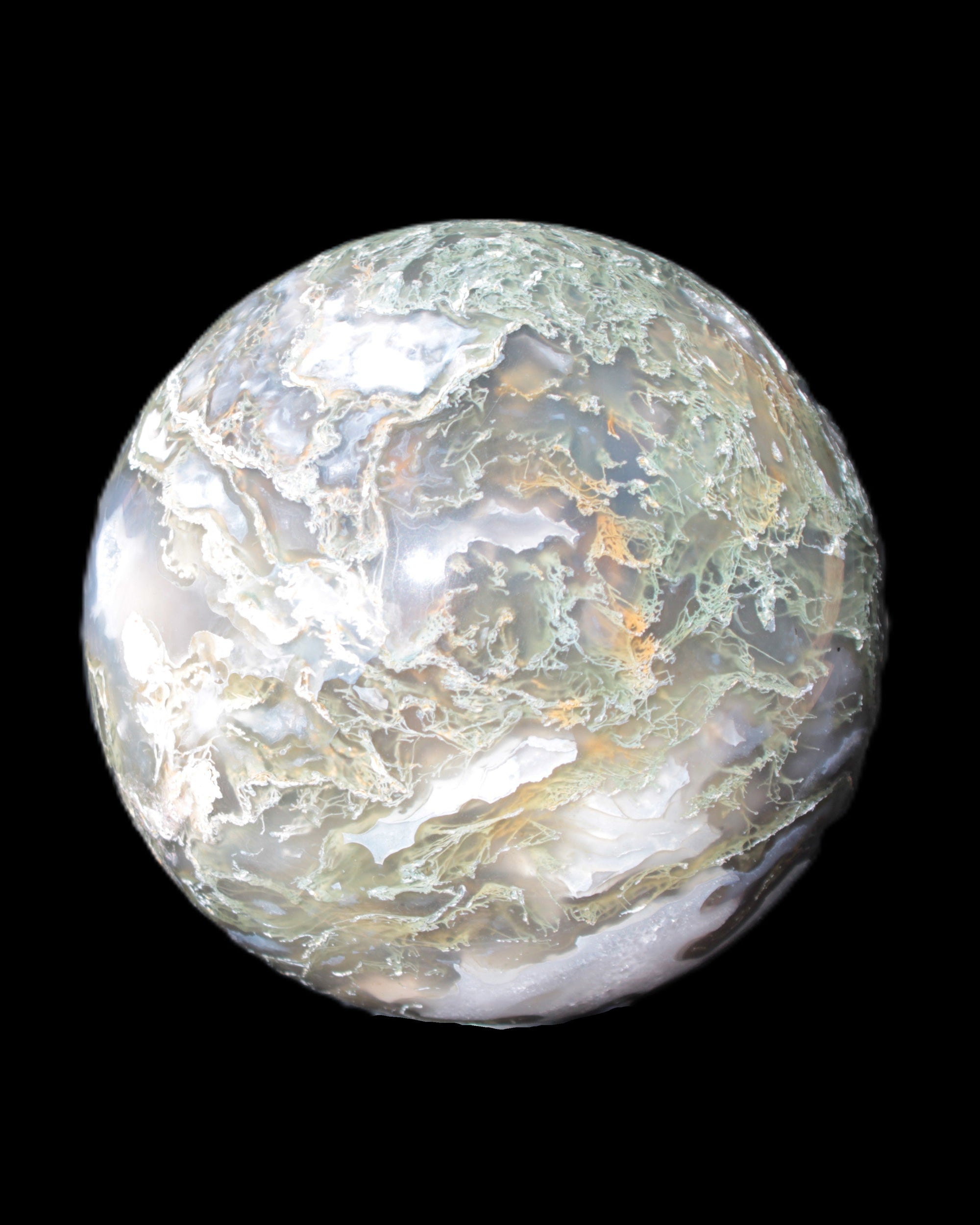Moss Agate sphere 113mm 1878g Rocks and Things Store