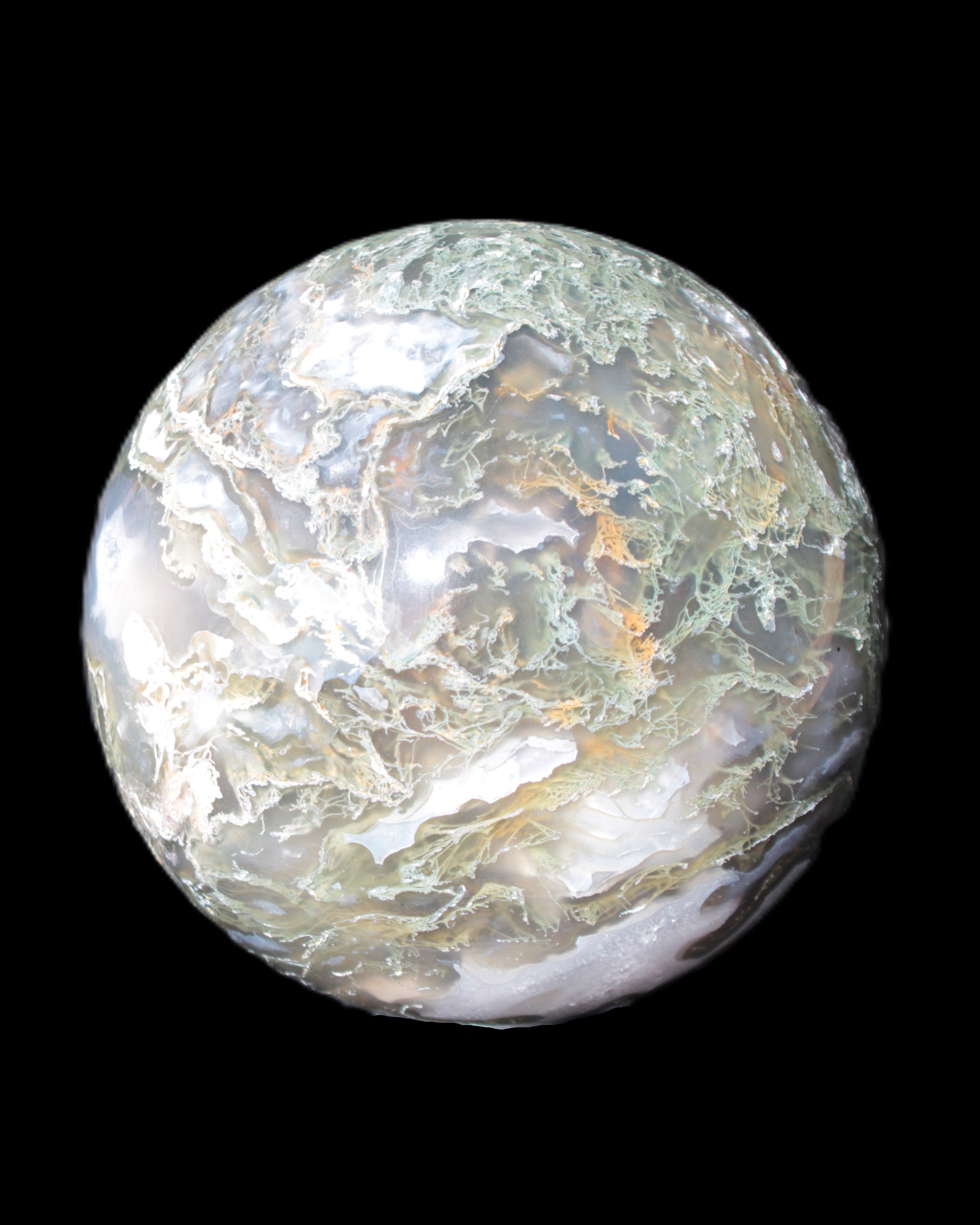 Moss Agate sphere 113mm 1878g Rocks and Things Store