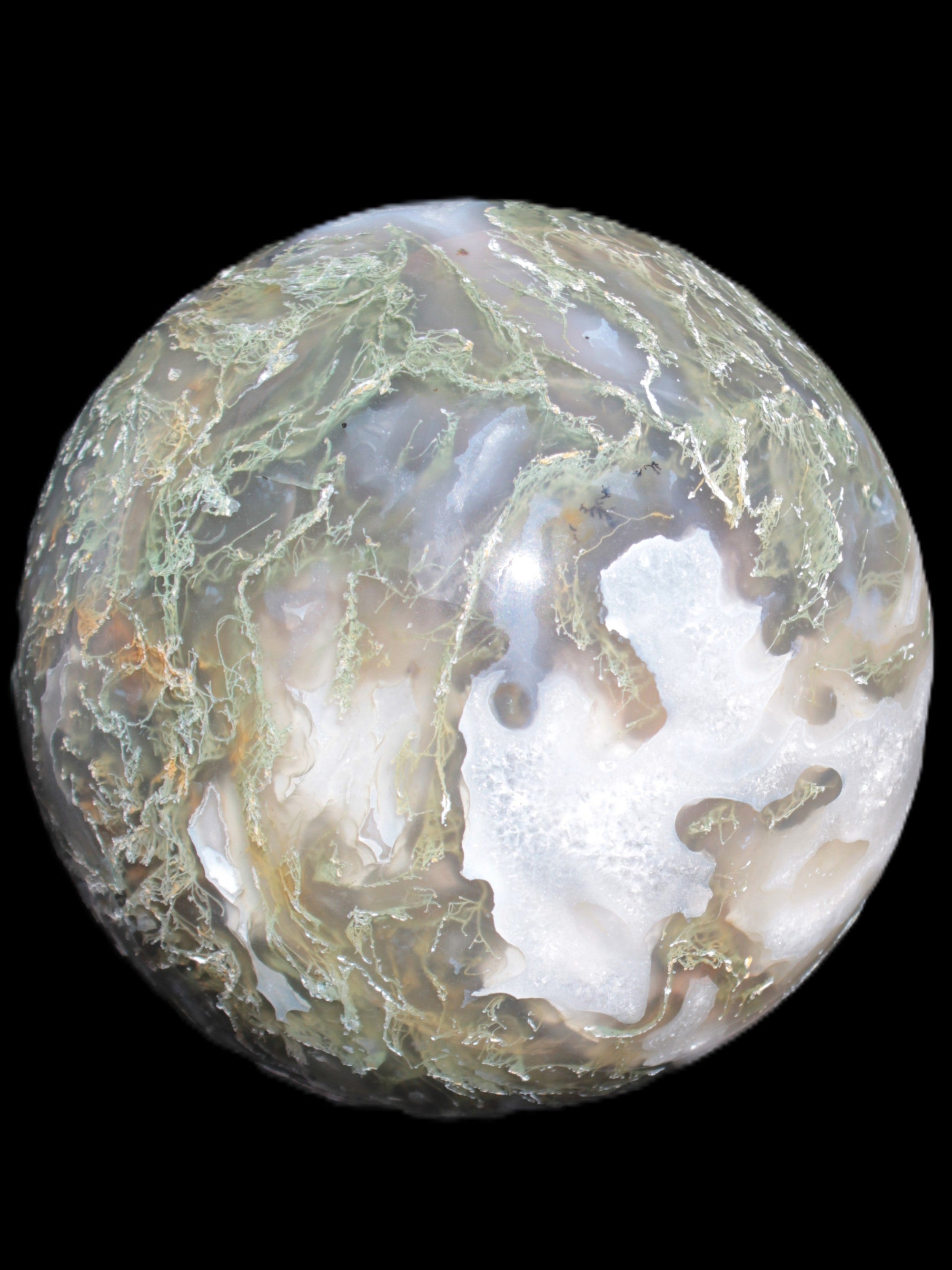 Moss Agate sphere 113mm 1878g Rocks and Things Store