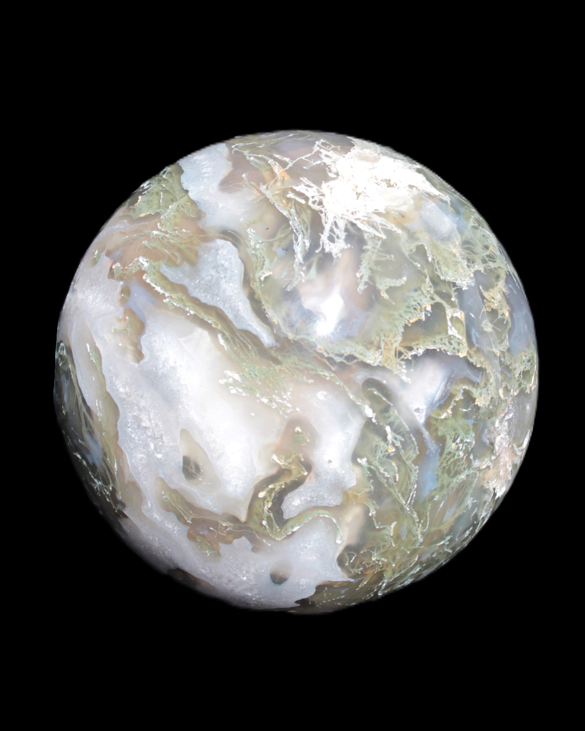 Moss Agate sphere 113mm 1878g Rocks and Things Store