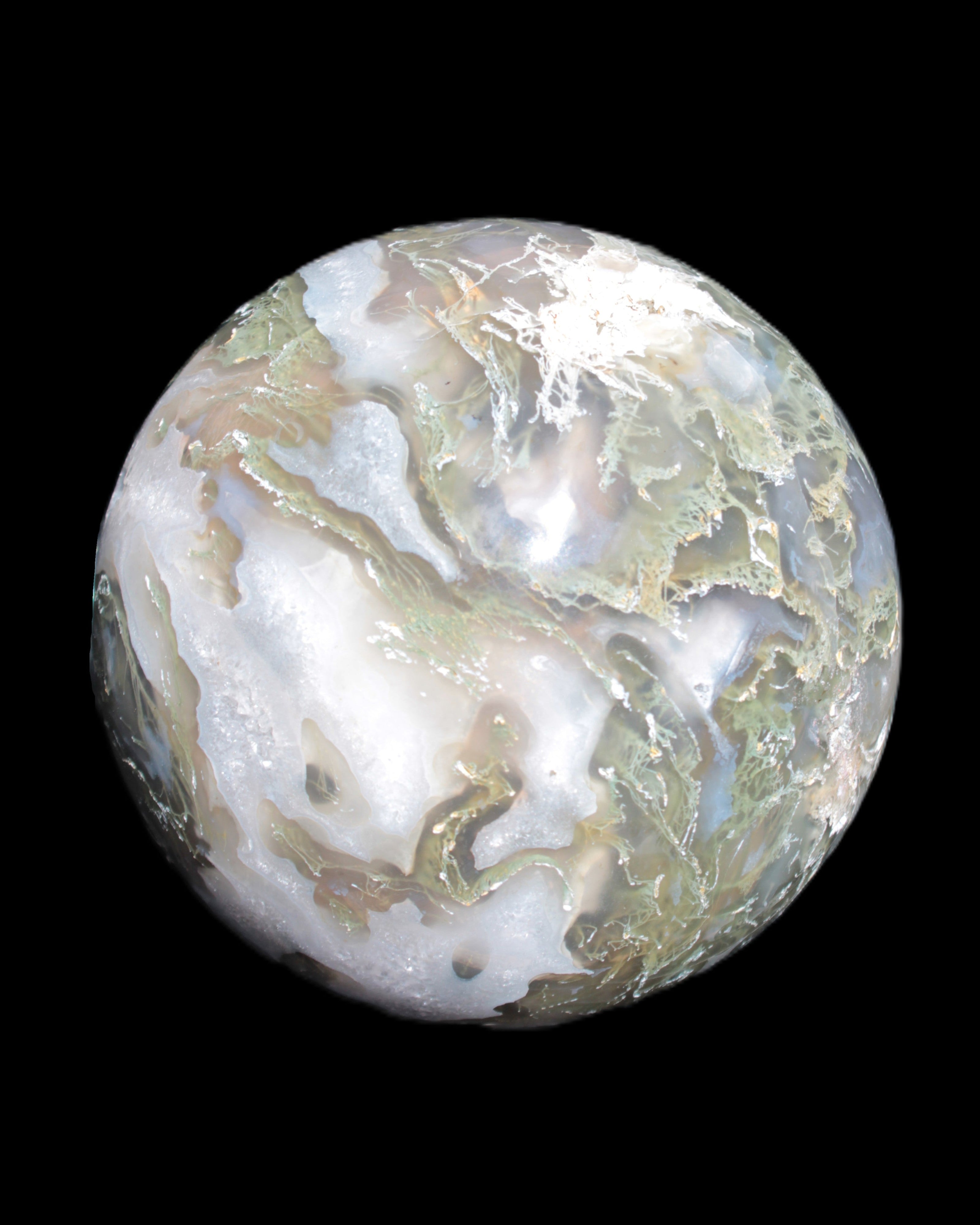 Moss Agate sphere 113mm 1878g Rocks and Things Store