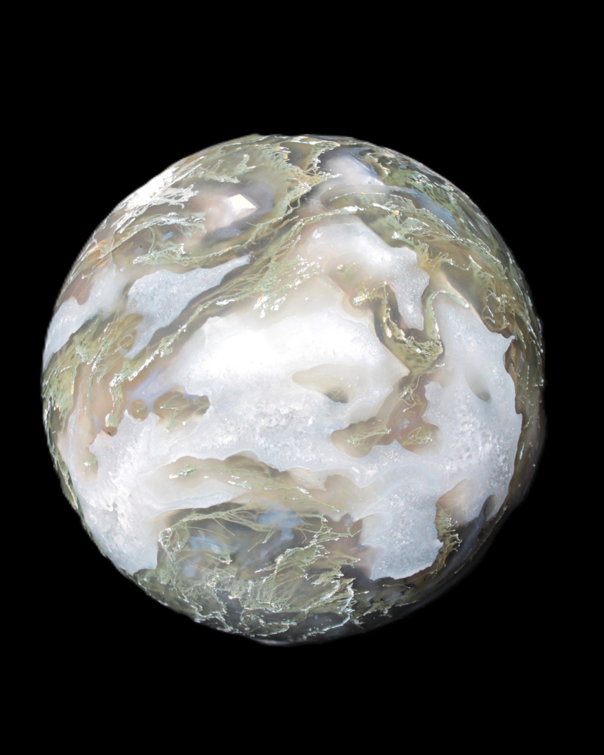 Moss Agate sphere 113mm 1878g Rocks and Things Store