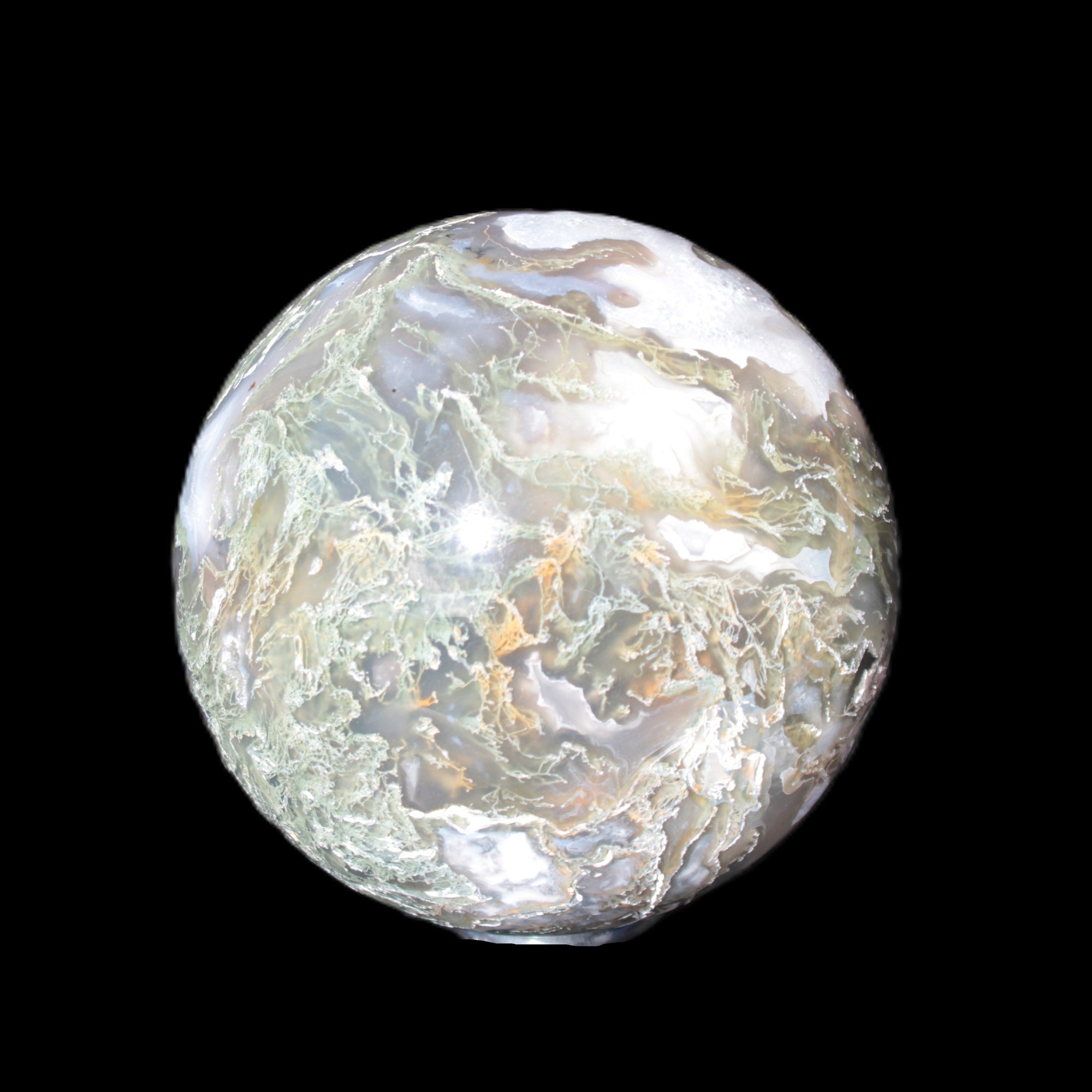 Moss Agate sphere 113mm 1878g Rocks and Things Store