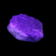 Golden Arusha Quartz raw crystal 14g in UV light