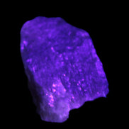 Golden Arusha Quartz raw crystal 14g in UV light - Rocks and Things Store