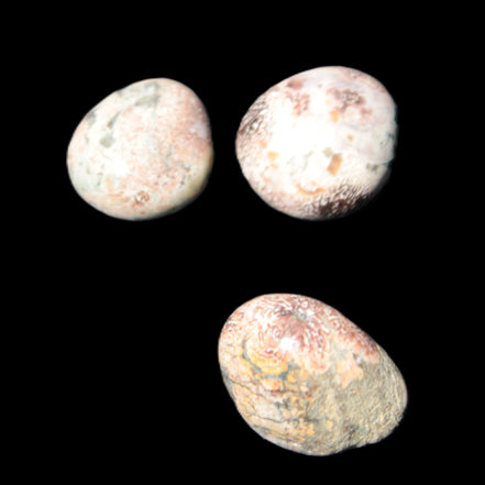 Teardrop Cherry Blossom Jasper 3 stones 12g Rocks and Things Store