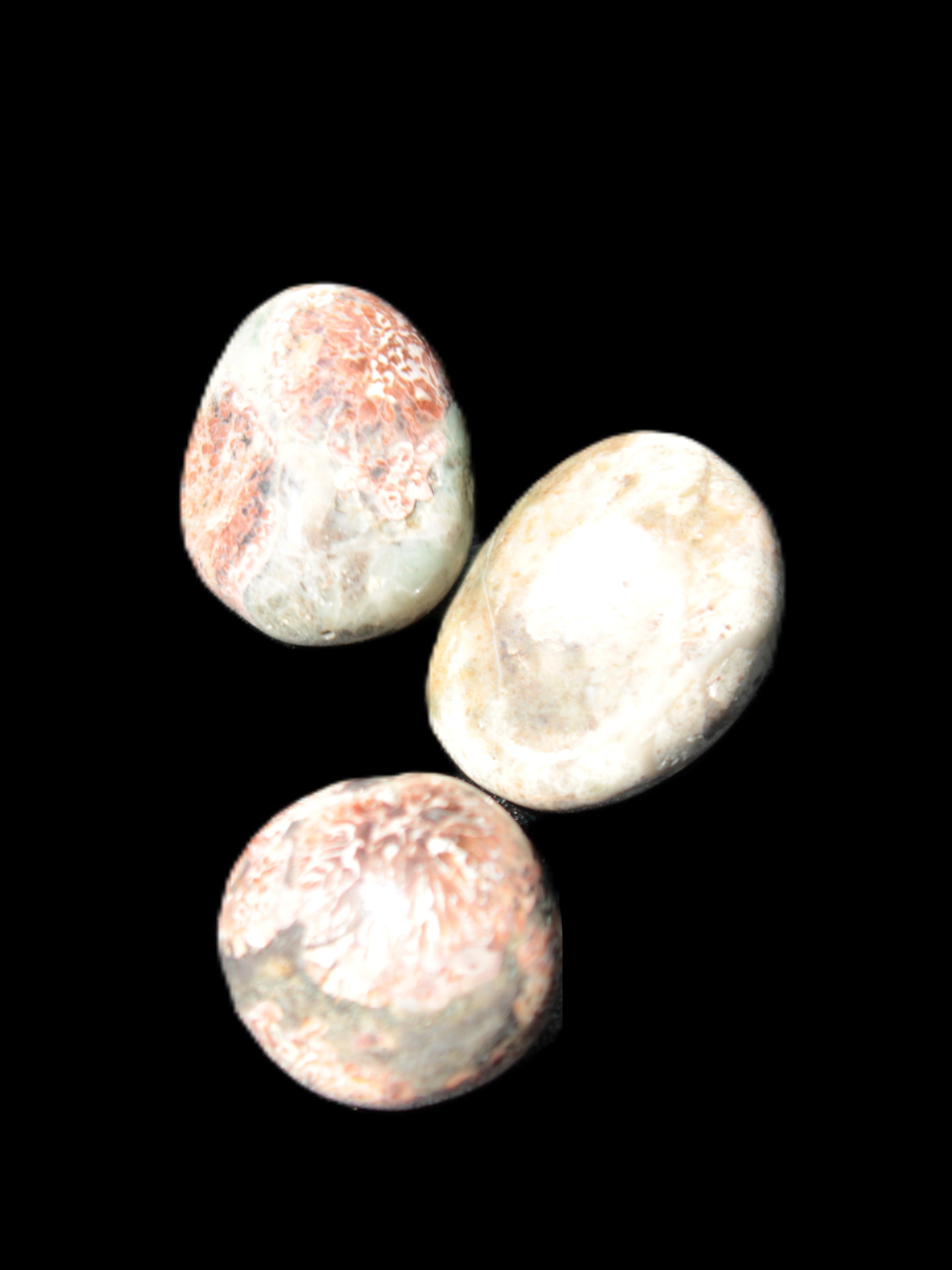 Teardrop Cherry Blossom Jasper 3 stones 12g Rocks and Things Store