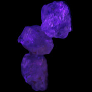 Super Seven Amethyst 3 crystals 12g in  UV light - Rocks and Things Store