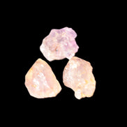 Super Seven Amethyst skeletal 3 crystals 11g in sunlight - Rocks and Things Store