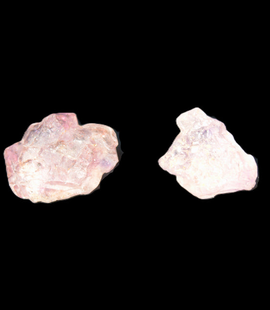 Super Seven Amethyst 2 crystals 10.7g in bright sunlight - Rocks and Things Store