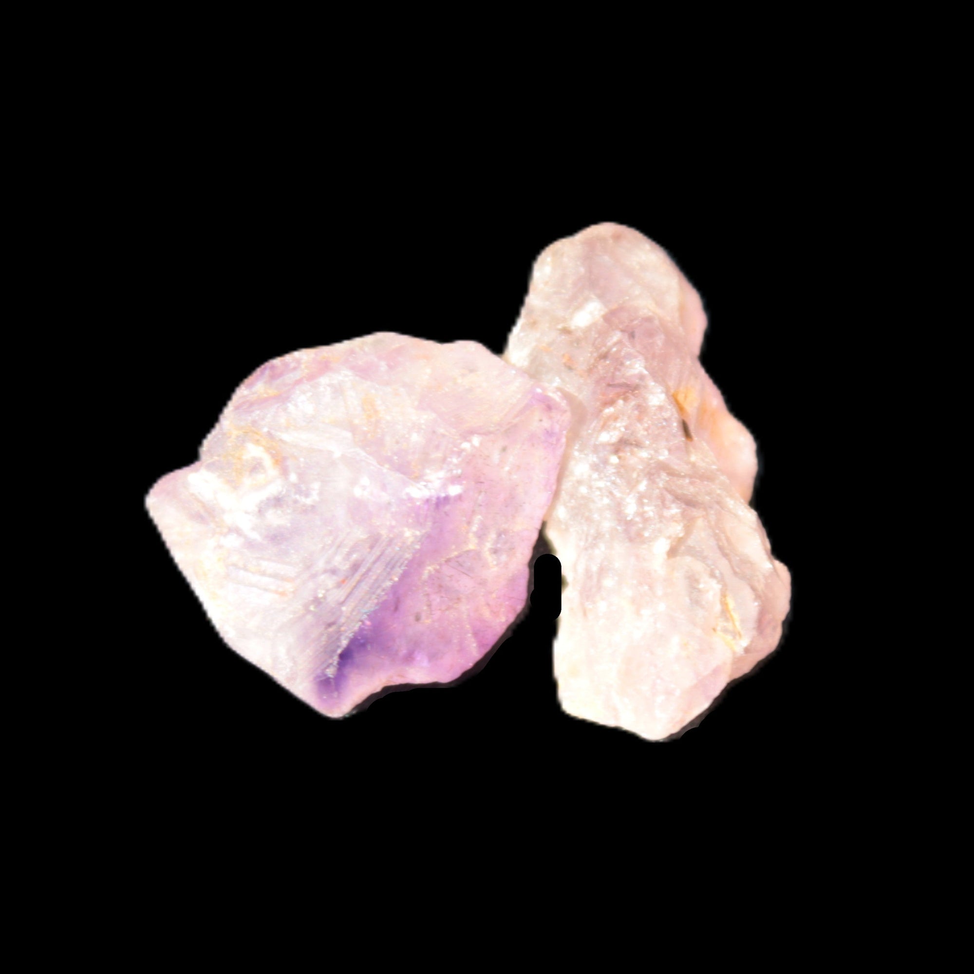 Super Seven Amethyst 2 crystals 10.0g in sunlight - Rocks and Things Store