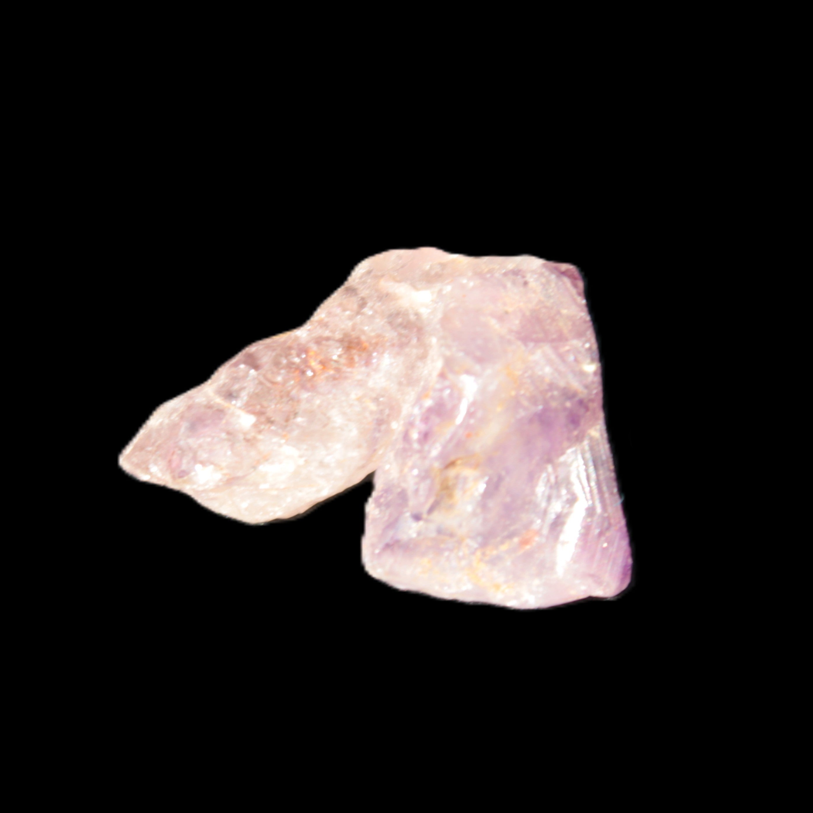 Super Seven Amethyst 2 crystals 10.0g in sunlight - Rocks and Things Store