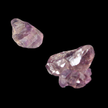 Super Seven Amethyst 2 crystals 11.1g in sunlight - Rocks and Things Store