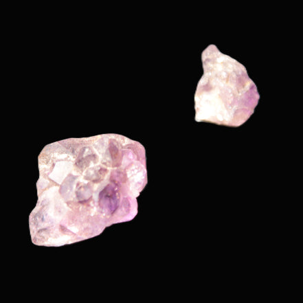 Super Seven Amethyst 2 crystals 11.1g in sunlight - Rocks and Things Store