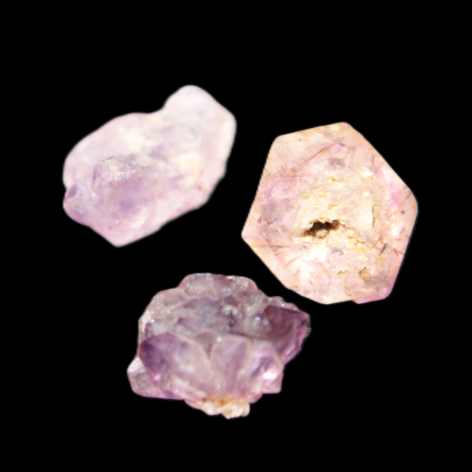 Super Seven Amethyst 3 crystals 10.5g in sunshine - Rocks and Things Store
