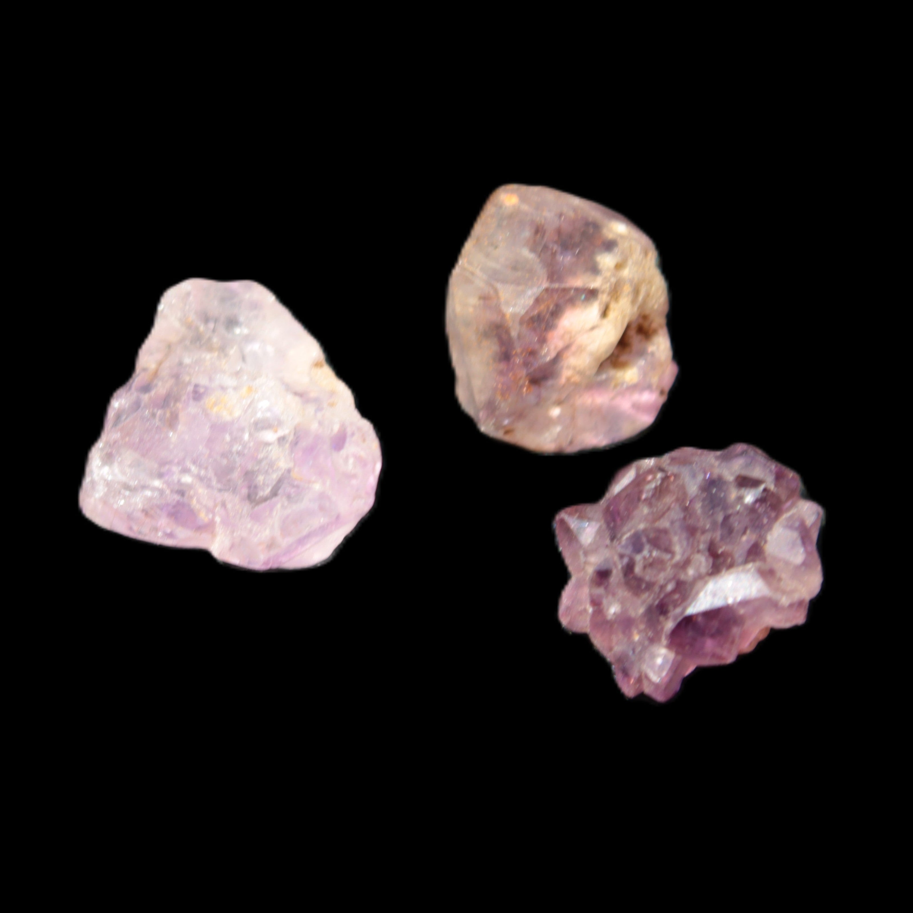 Super Seven Amethyst 3 crystals 10.5g in sunshine - Rocks and Things Store