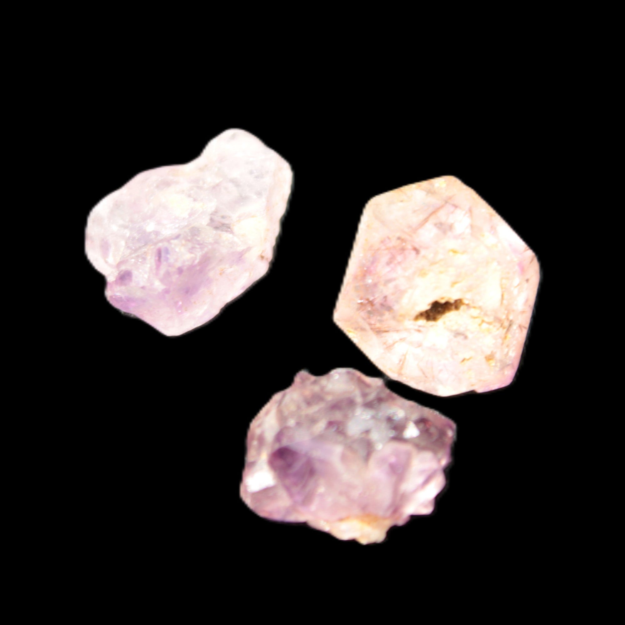 Super Seven Amethyst 3 crystals 10.5g in sunshine - Rocks and Things Store