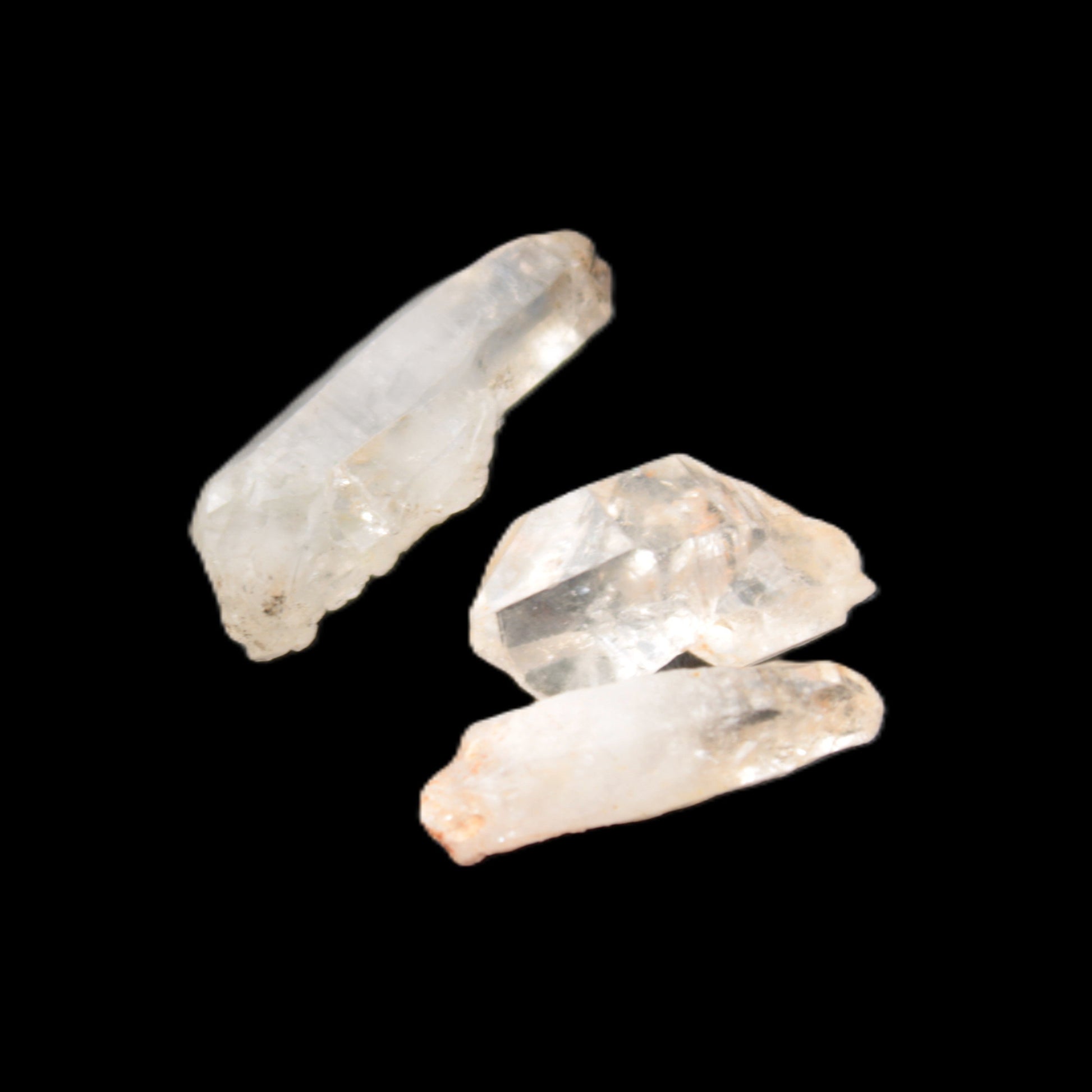 Three Fenster crystals with hydrocarbons/enhydros in sunshine 7.1g - Rocks and Things Store