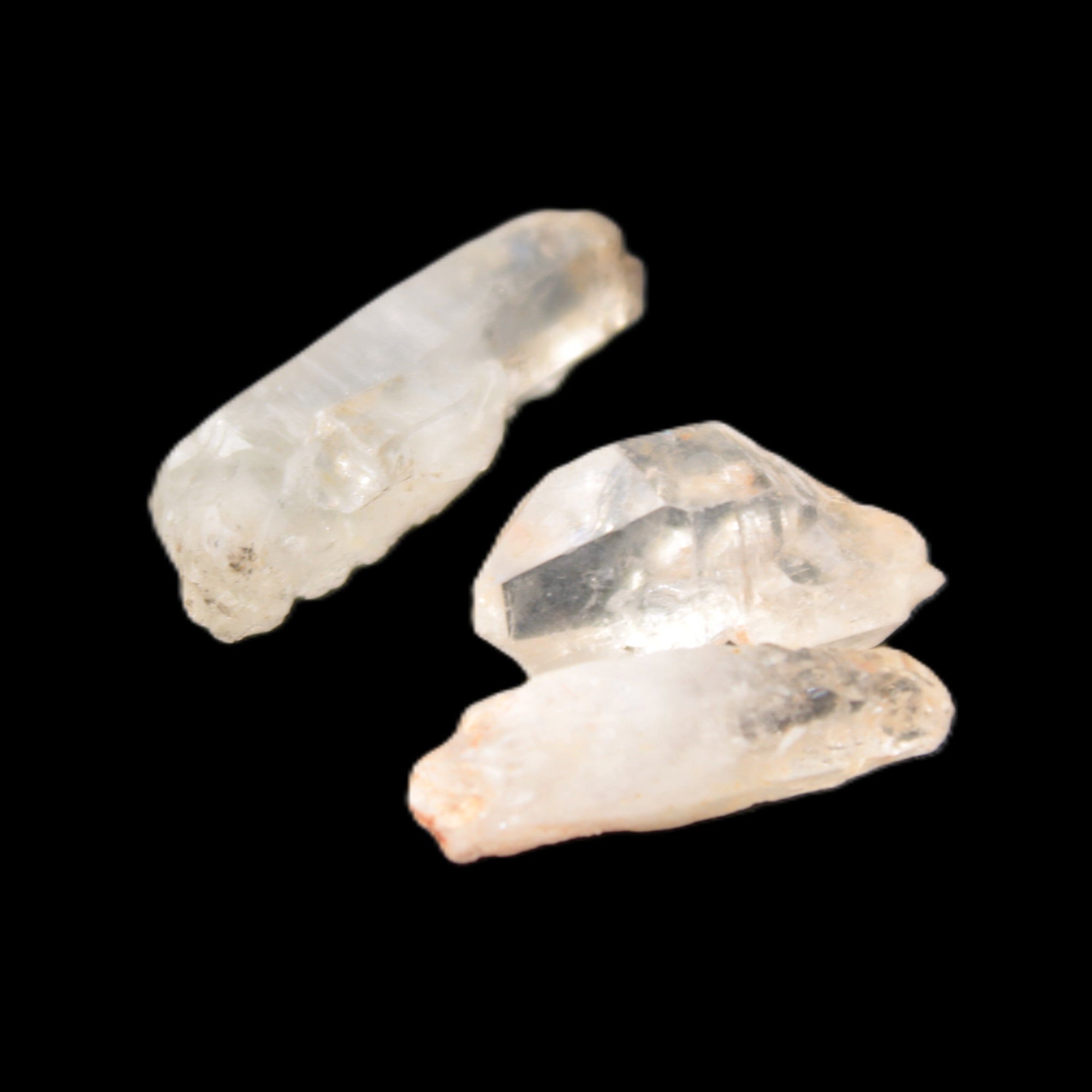 Three Fenster crystals with hydrocarbons/enhydros in sunshine 7.1g - Rocks and Things Store