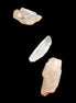 Three Fenster crystals with hydrocarbons/enhydros 8.2g in sunlight