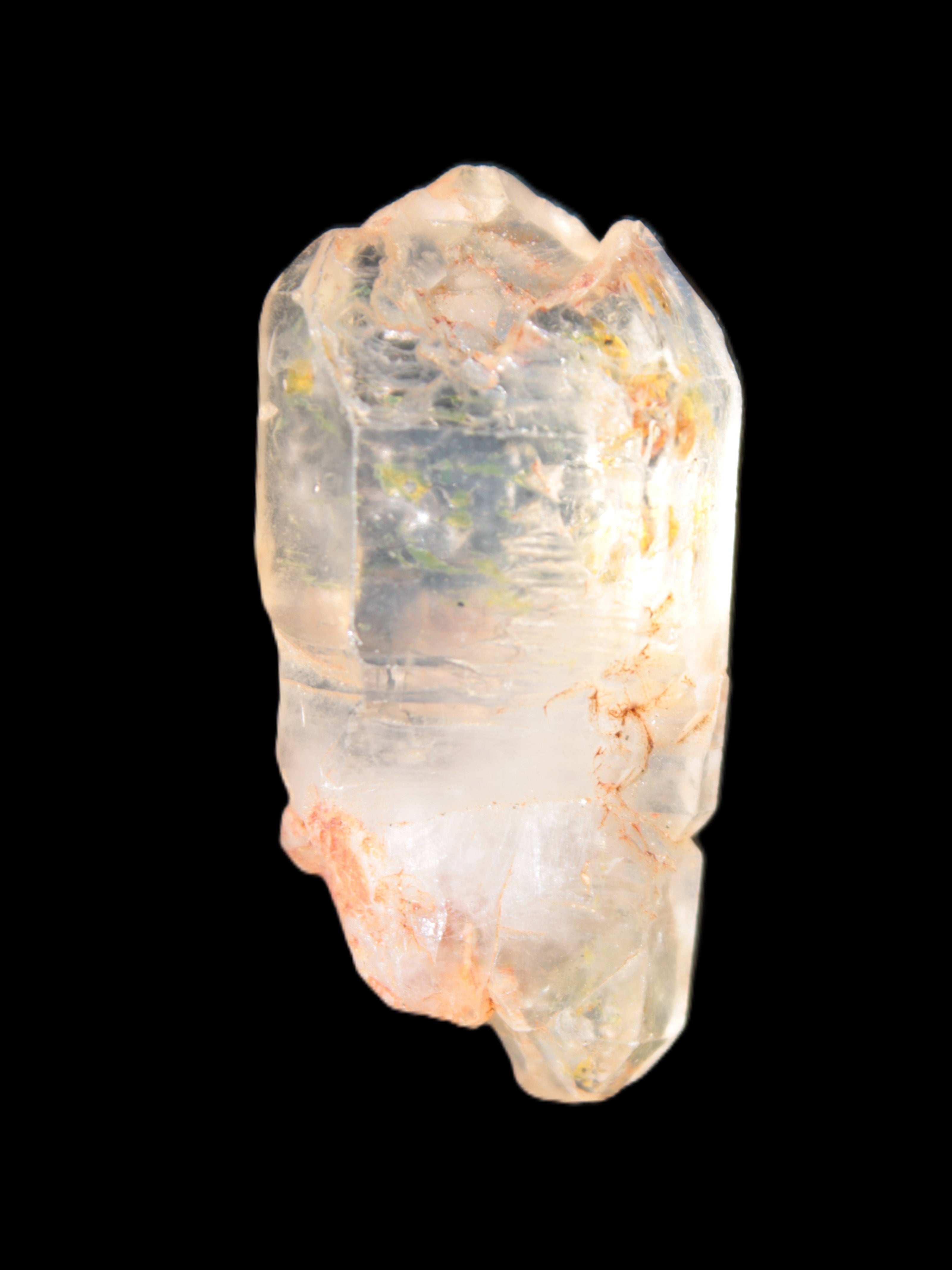 Fenster Crystal with hydrocarbons 36mm 10.6g in sunlight - Rocks and Things Store