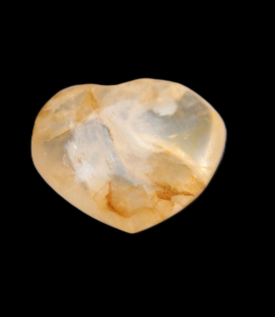Golden Healer Quartz heart 32*30mm 19g Rocks and Things Store