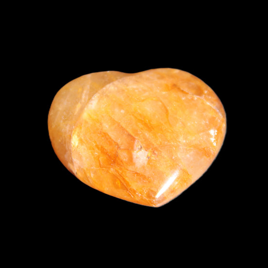 Golden Healer Quartz heart 40*35mm 30g in sunlight - Rocks and Things Store