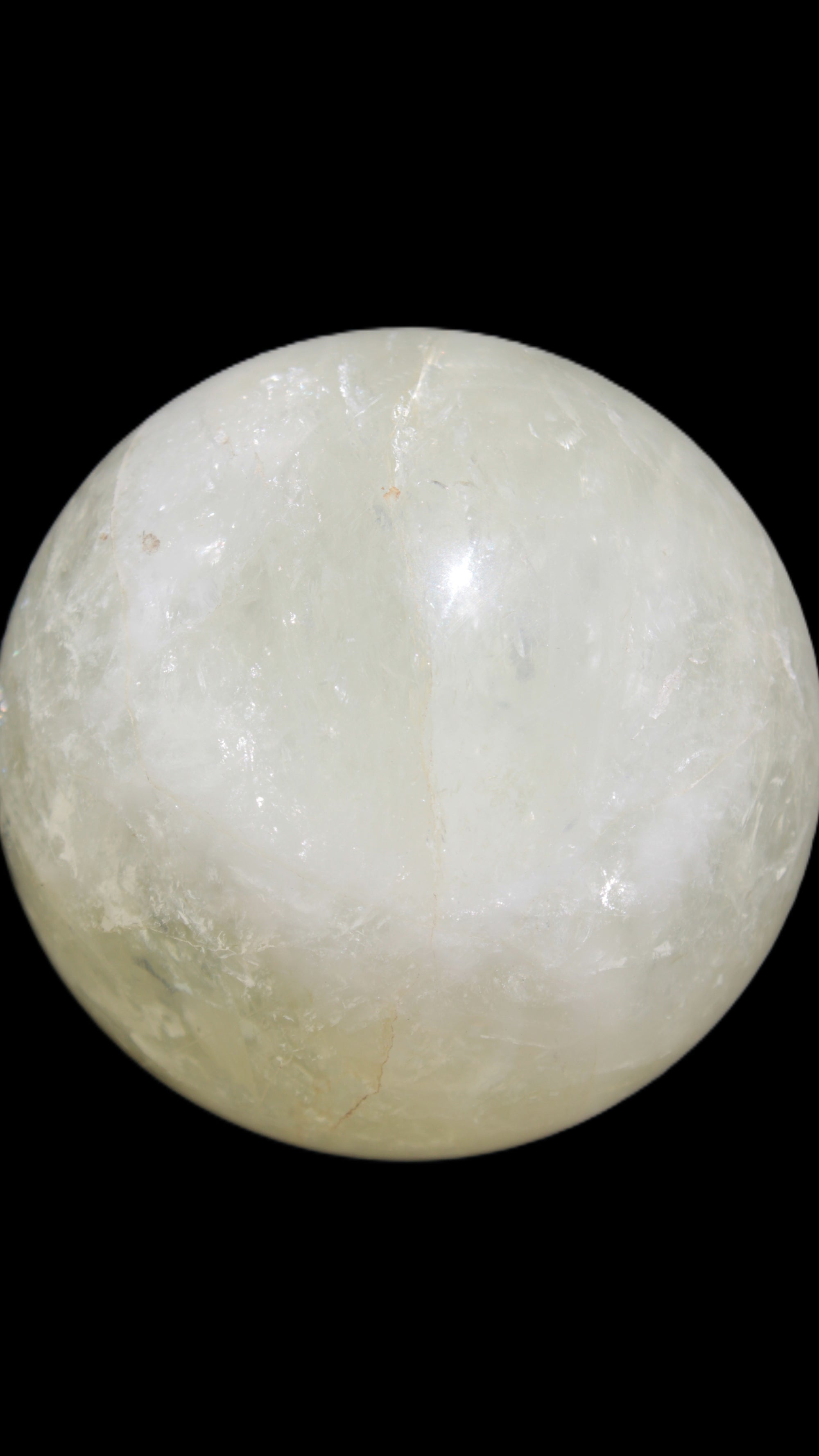 Citrine sphere 66mm 400g in bright sunshine