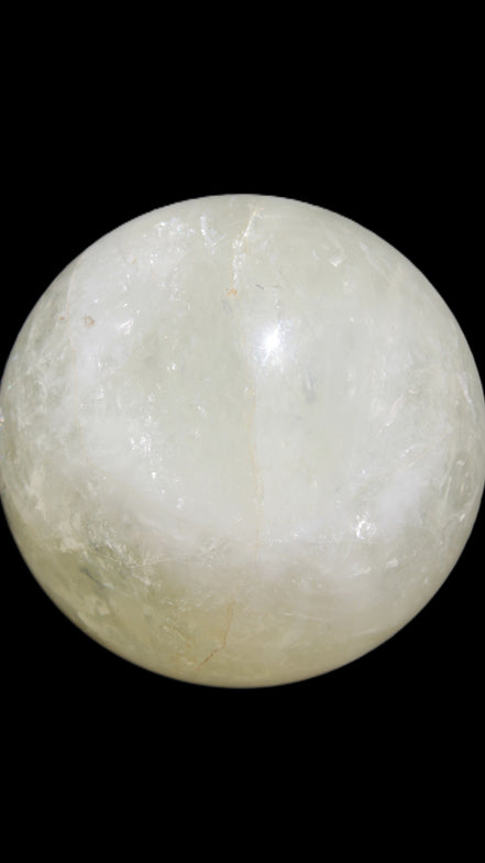 Citrine sphere 66mm 400g in bright sunshine