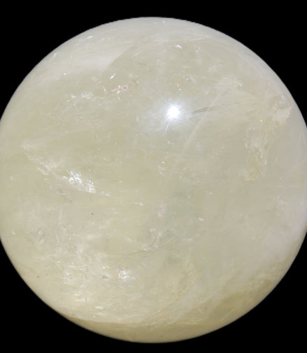 Citrine sphere 66mm 400g in bright sunshine - Rocks and Things Store