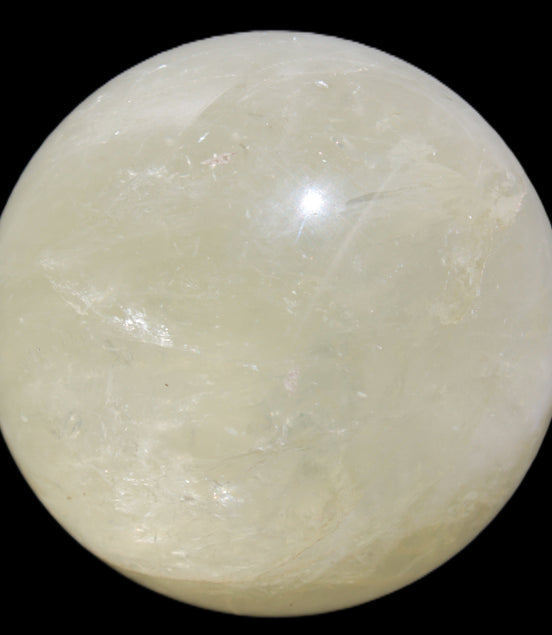 Citrine sphere 66mm 400g in bright sunshine - Rocks and Things Store