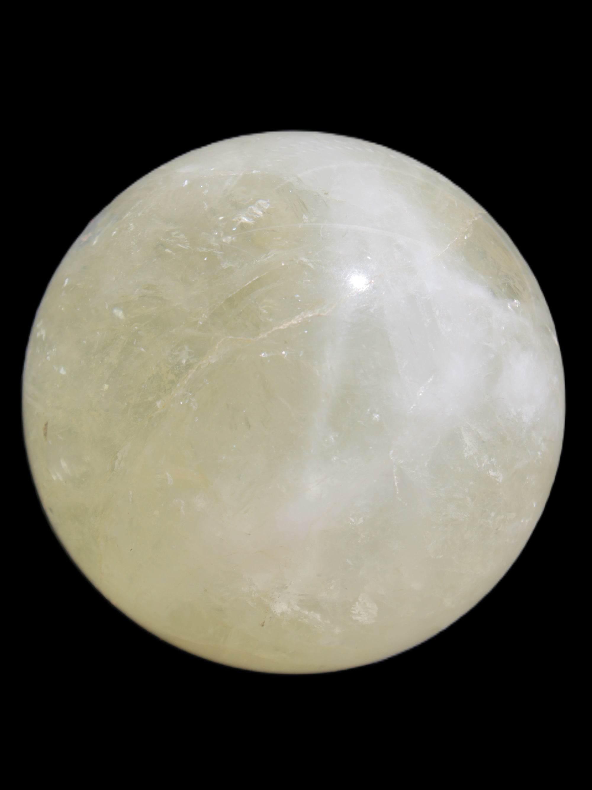 Citrine sphere 66mm 400g in bright sunshine