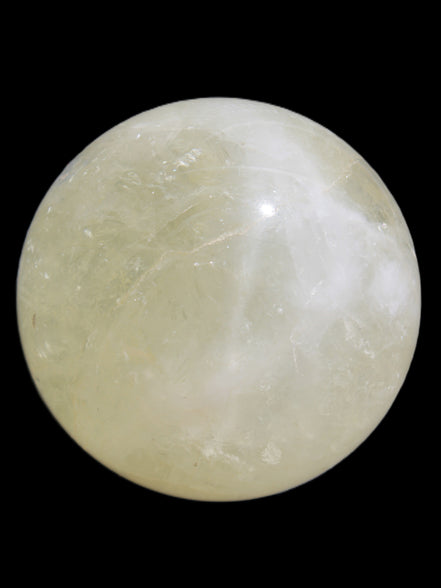 Citrine sphere 66mm 400g in bright sunshine